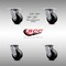Service Caster 4 Inch SS Glass Filled Nylon Swivel Caster Set with Roller Bearing and Swivel Lock SCC-SS30S420-GFNR-BSL-4 - alternate 6